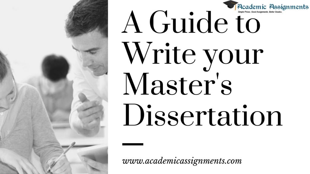 publishing masters dissertation