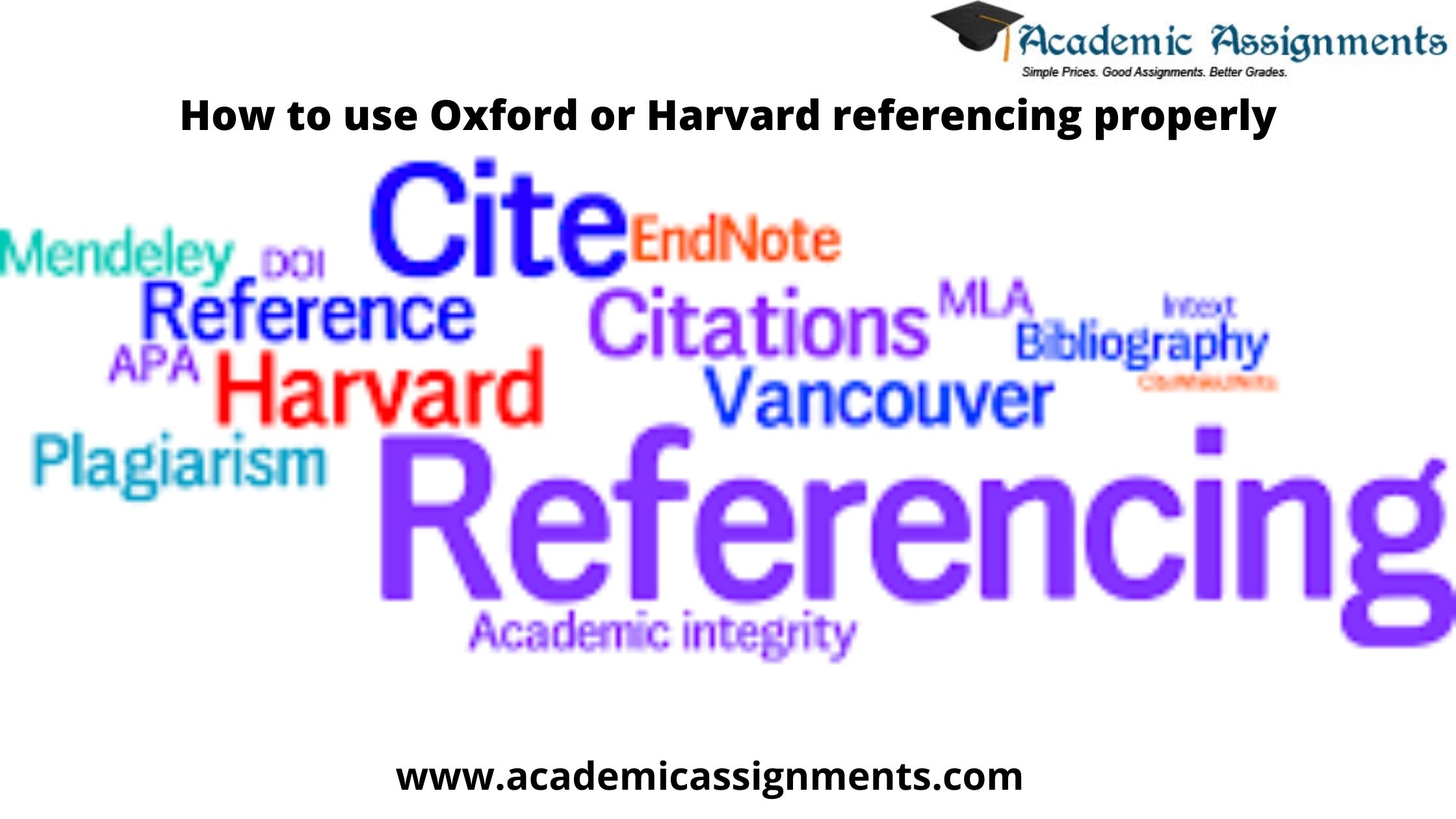 How to use Oxford or Harvard referencing properly