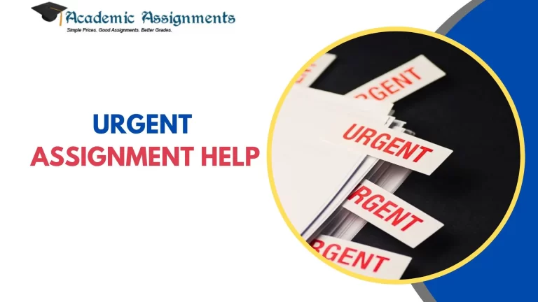 Urgent Assignment Help